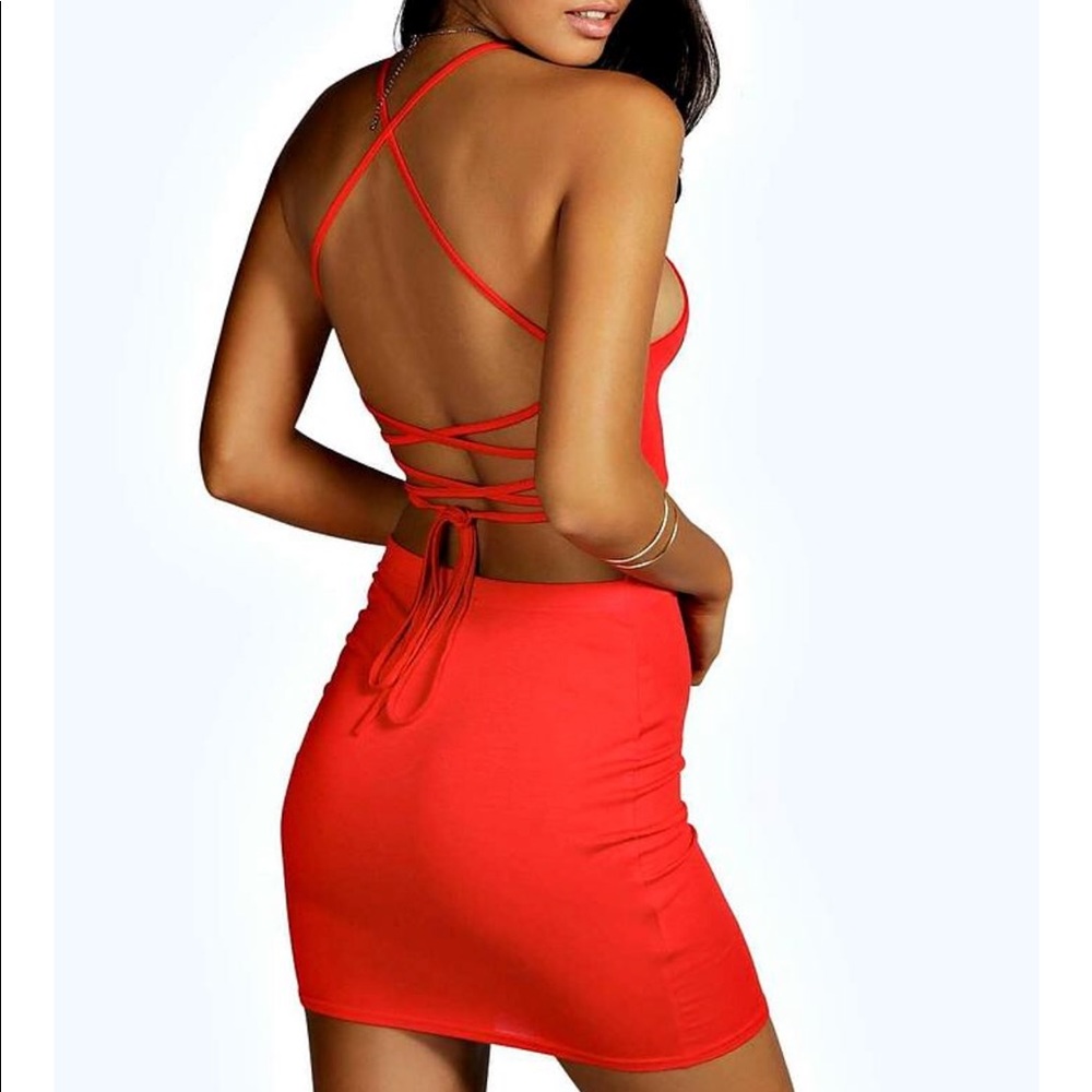 Scrappy Back Mini Dress